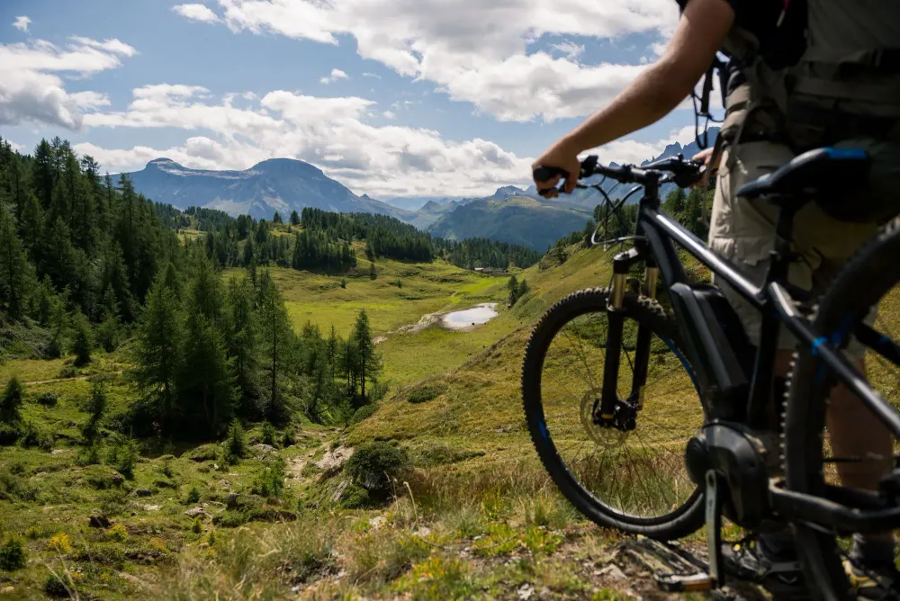 E-bikes enjoying the view